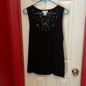 Fun shirt with cool embroidery and beads